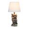 Simple Designs&#x2122; 20&#x22; Brown and White Owl Table Lamp with Shade
